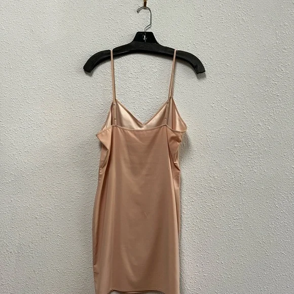boho maxi dress for women Satin Champagne Slip Dress main image 1